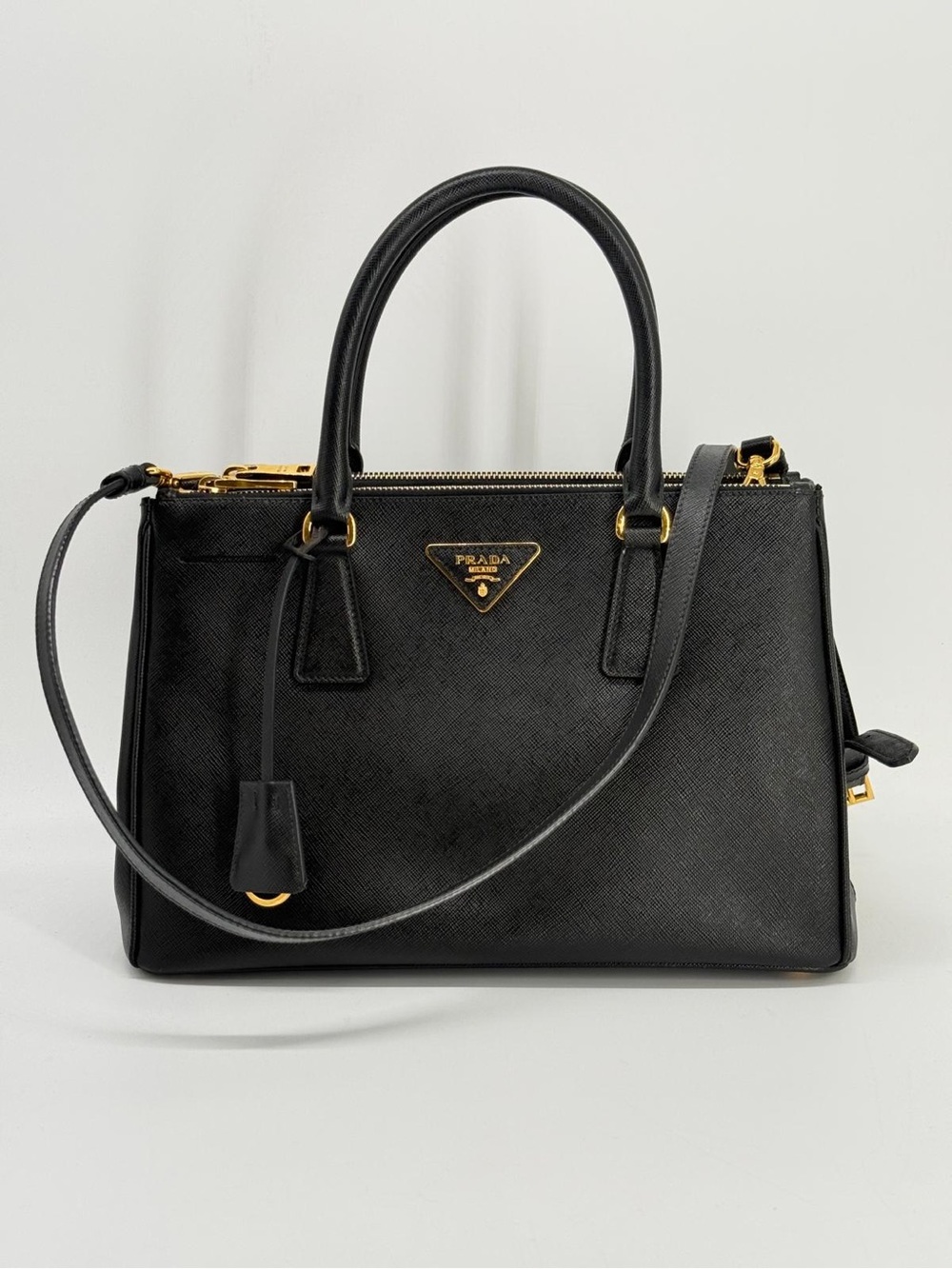 Prada Galleria Medium in Black Saffiano Leather  Bag